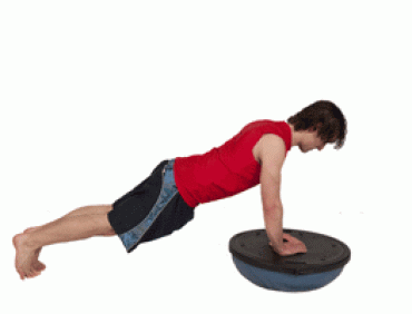 Advanced Push Ups on Upside Down BOSU