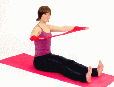 Spine Stretch and Saw with the Pilates Band