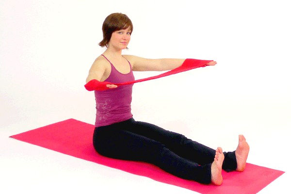 Spine Stretch and Saw with the Pilates Band